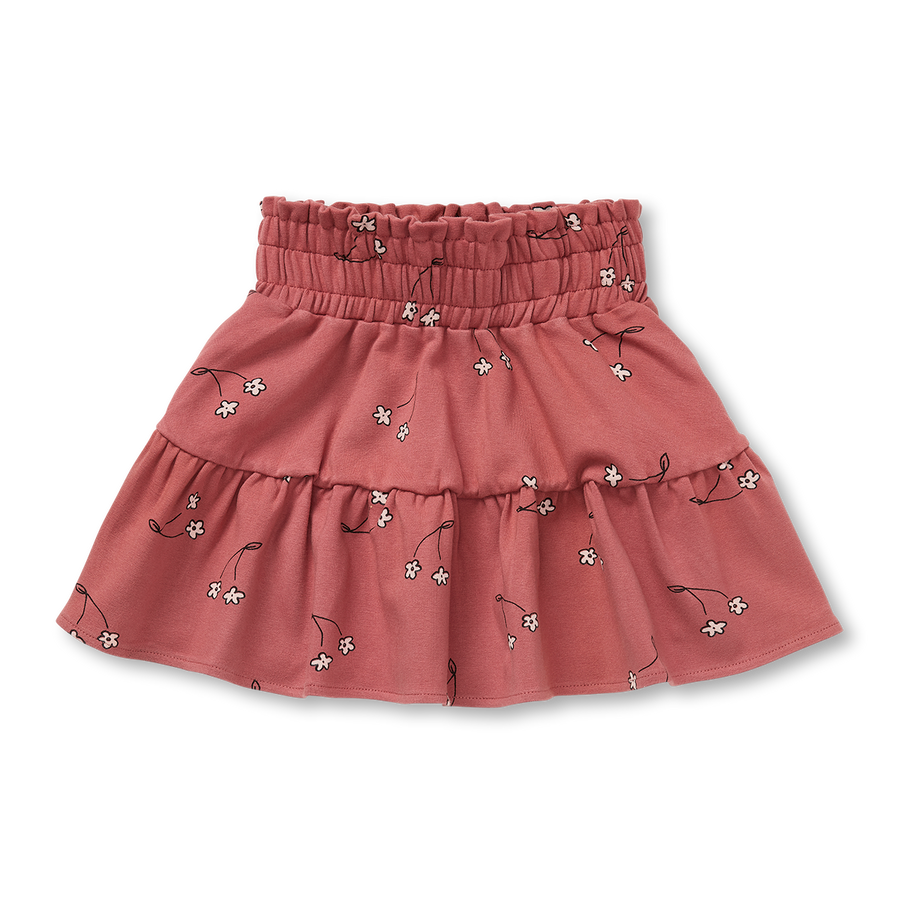 Cherry flower smock skirt by Sproet & Sprout