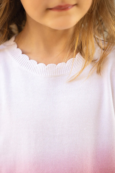 Ombre pink sweater by Tartine Et Chocolat