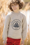 Retro train sweatshirt by Tartine Et Chocolat