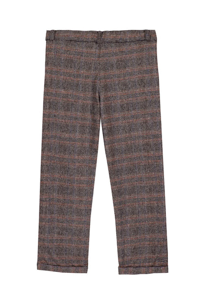 Houndstooth orange pants by Tartine Et Chocolat