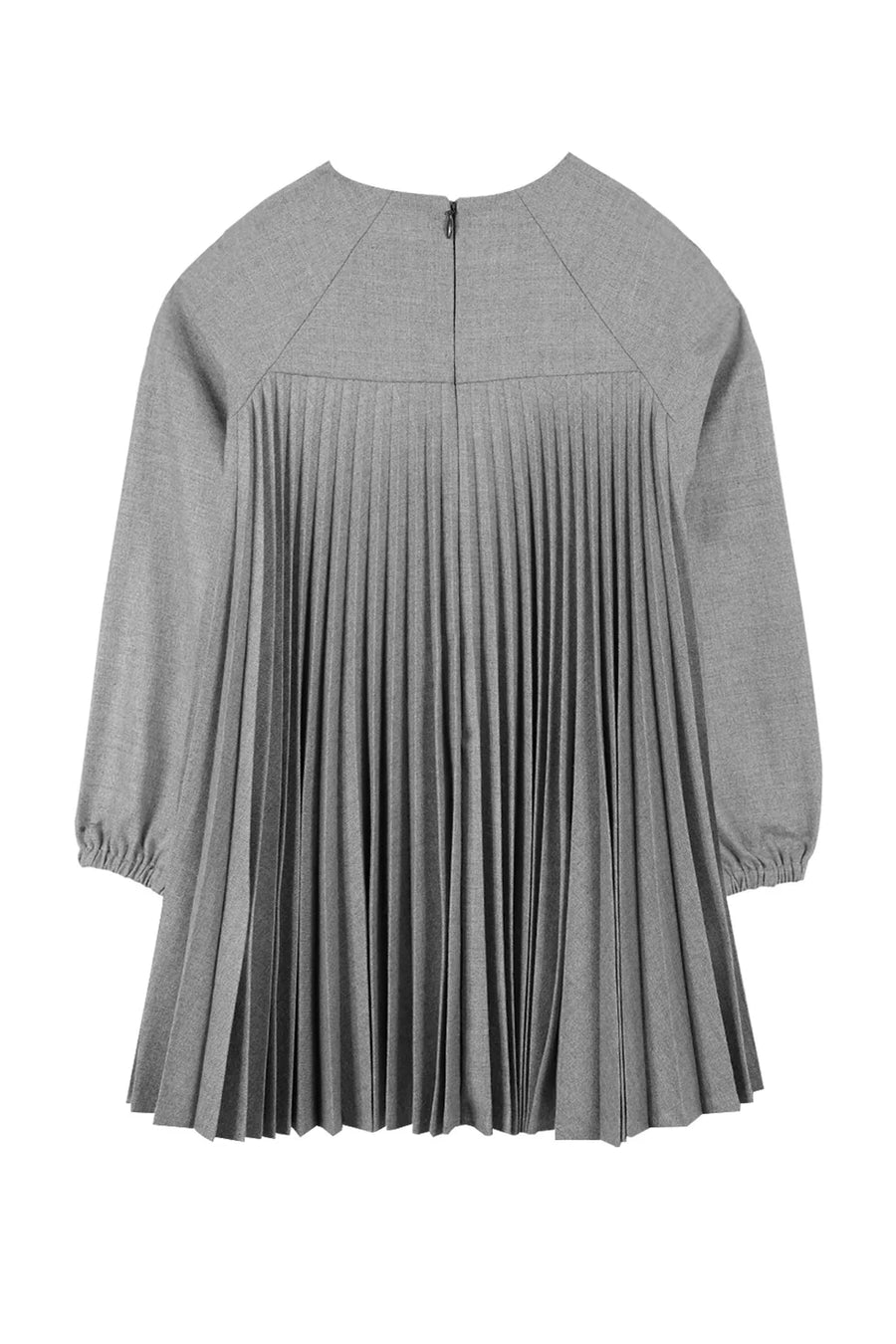 Pleated grey dress by Tartine Et Chocolat