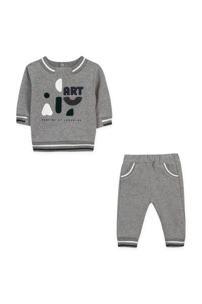 Art grey sweatshirt set by Tartine Et Chocolat